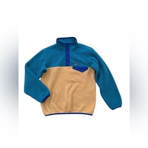 Patagonia Kids' Size Medium 10 Lightweight Synchilla Snap-T Fleece Pullover